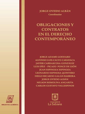 cover image of Obligaciones y contratos en el Derecho contemporáneo